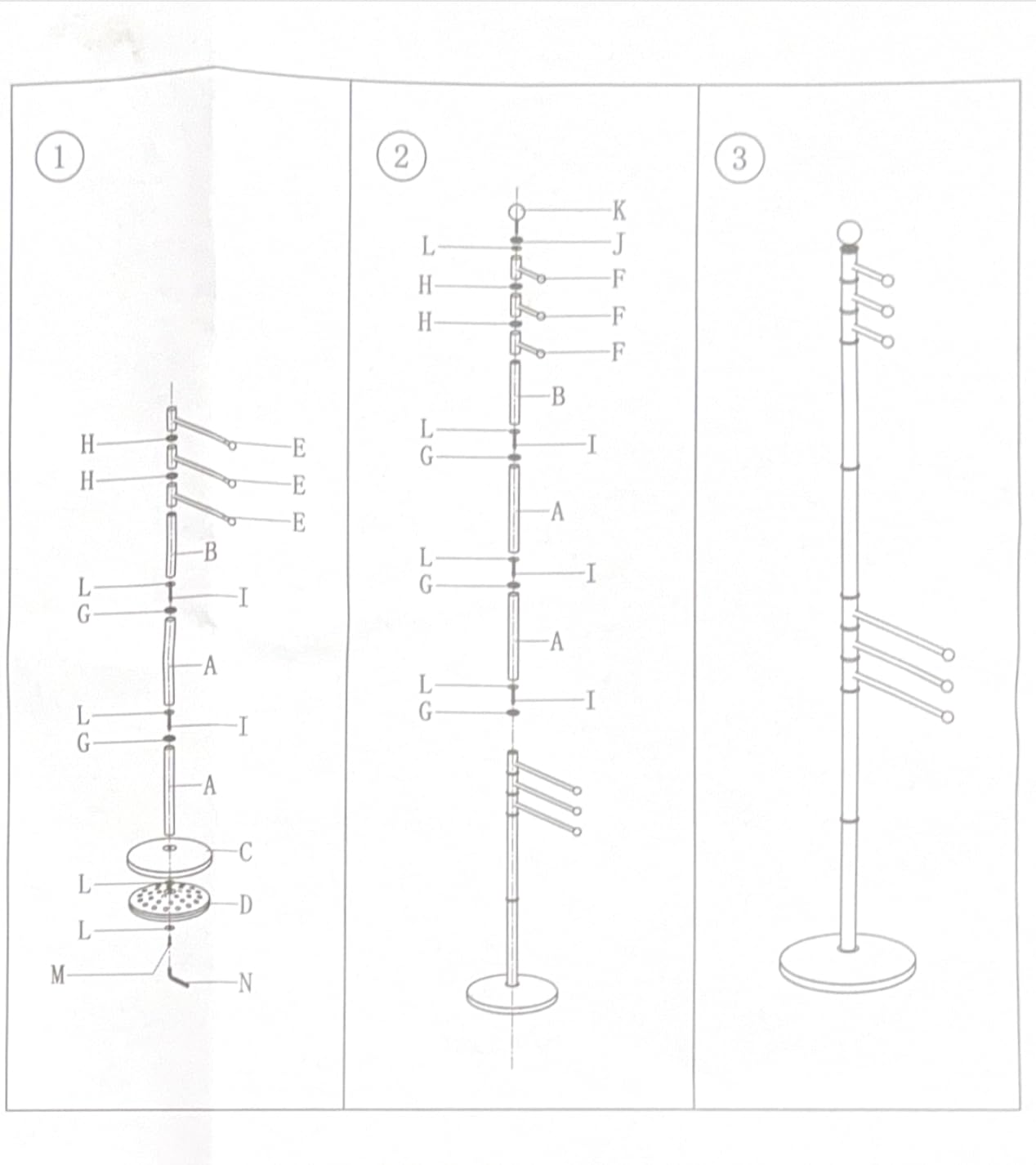 Piantana Porta Accappatoio in Acciaio Cromato – 6 Bracci alta 177 cm