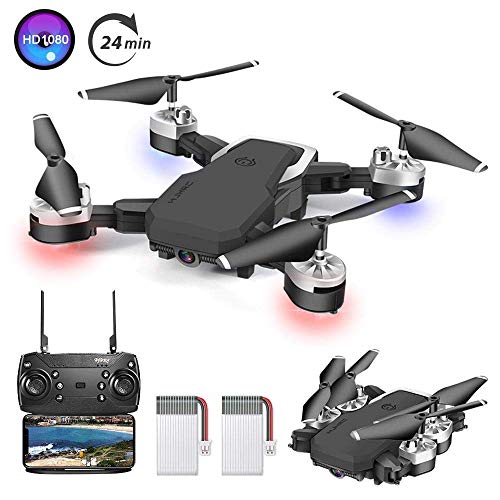 OBEST Mini Drone with 1080P HD Camera WiFi FPV Live Video with 2.4Ghz Mobile Remote Control,3D VR, Headless Mode,Altitude Hold, 3 Speed Flight Modes for Beginners and Children