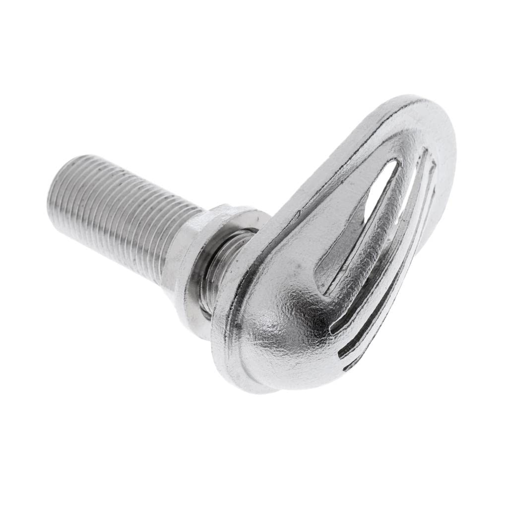 Lyla Marine 3/8 Threaded Thru-Hull Plumbing Fitting with Scoop Intake Strainer Boating Equipment| Parts & Accessories | Boat Parts
