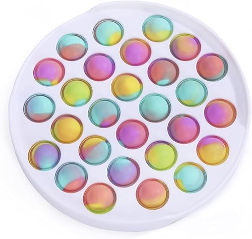 RaxnWell Juguete para ansiedad de burbujas para presionar, juguete sensorial de burbujas para aliviar la ansiedad y autismo, juguete de silicona