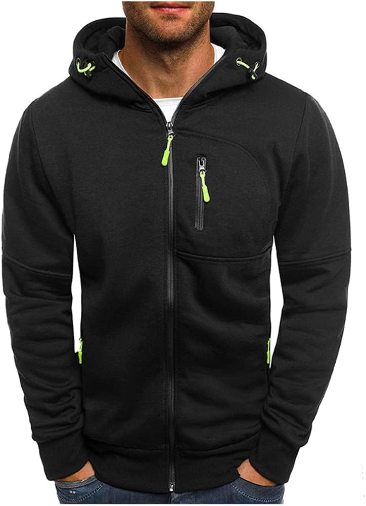 Men's Sports Casual Full Zipper Long-Sleeved Bahrain Ubuy