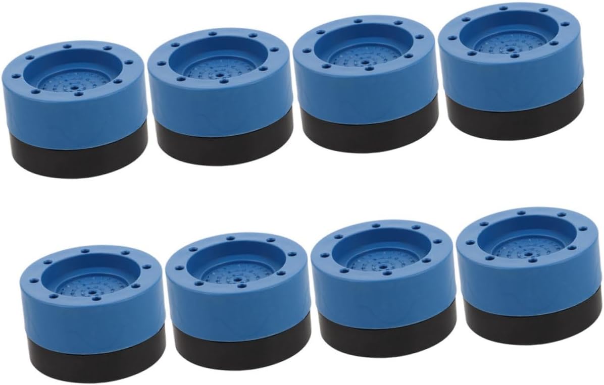 8pcs - Rubber Feet for Washing Machines and Dryers Non- Noise Reduction Floor Pads Stabilizer Mats for Appliance and Floor Safety