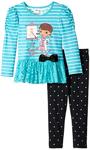 Disney Girls' 2 Piece Doc McStuffins Bye Bye Boo Boo's Legging Set