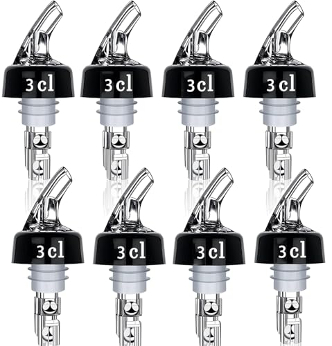 6 Beccucci Dosatori Per Bottiglie Da 3 Cl – Versatore In Plastica Per Liquori, Cocktail, Olio E Aceto – Dosatore Automatico Per Bar E Cucina