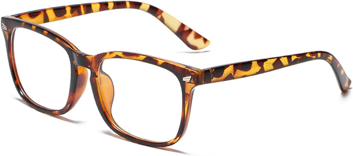 EYLRIM Square Frame Clear Lens Glasses Non Prescription Eyeglasses