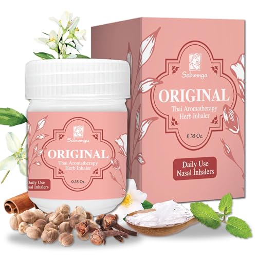 SABUNNGA Inalador portátil de mentol tailandês Yadom – Respire facilmente em qualquer lugar, a qualq