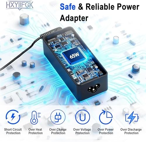 레노버 씽크패드 T14 T15 X1과 호환되는 65W USB-C 노트북 충전기 — 사진 4