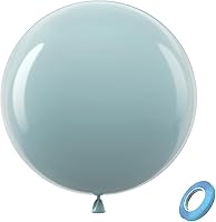 Vista 40 de Bezente - Globos de 18 pulgadas grandes y gruesos de látex redondos para cumpleaños, despedidas de soltera, revelación de género y bodas, rosa, 30