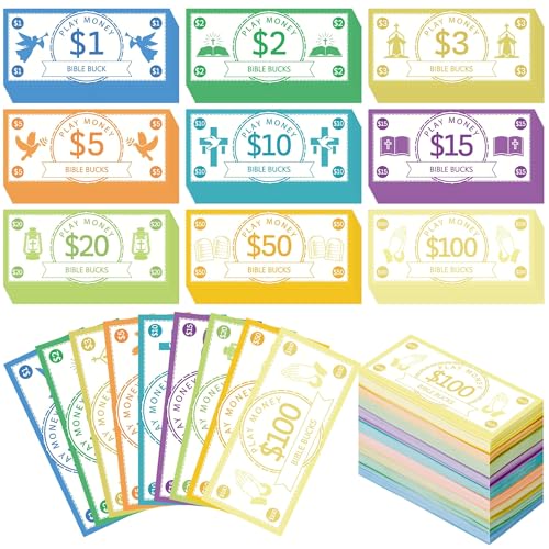 EZdhuawuse Religious Play Money for Kids - Christmas Gift 900P