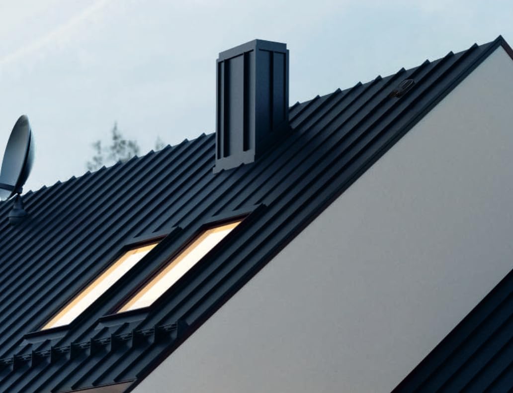Wasserdichter Solardurchgang Photovoltaik-Dachdurchgang für Röben - Piemont - Solar Dachdurchführung (RAL 9005 - Schwarz)