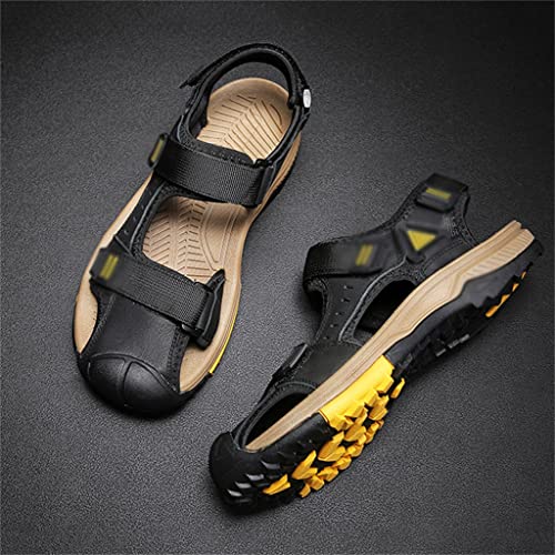 Men's Sandals Genuine Leather Shoes Outudoor Man Sandals Vintage Shoe Trekking Footwear(45)4