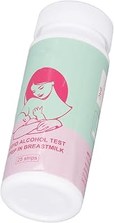 Breastmilk Alcohol Test Strips, 25pcs Breastmilk Test Strips Accurate Fast Breastmilk Detect Strips with Bottle for Mother