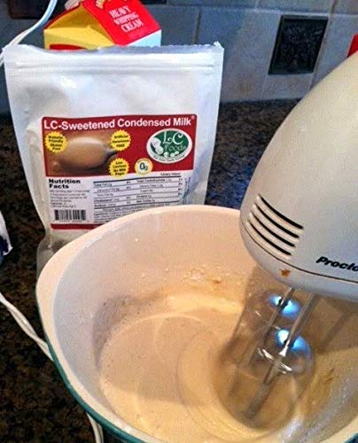 LC Foods Sweetened Condensed Milk Mix | Sugar Free Condensed Milk Powder | Keto | Gluten Free | Low Lactose