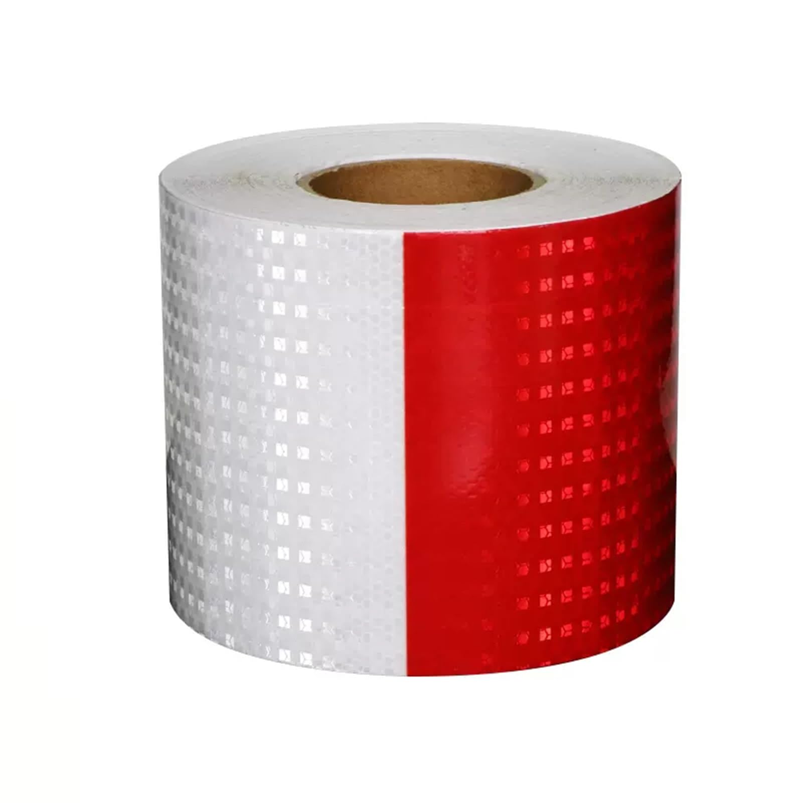 Taśma odblaskowa bezpieczeństwa Samoprzylepna taśma odblaskowa wielokolorowa(Red White,15 cm x 50 m)
