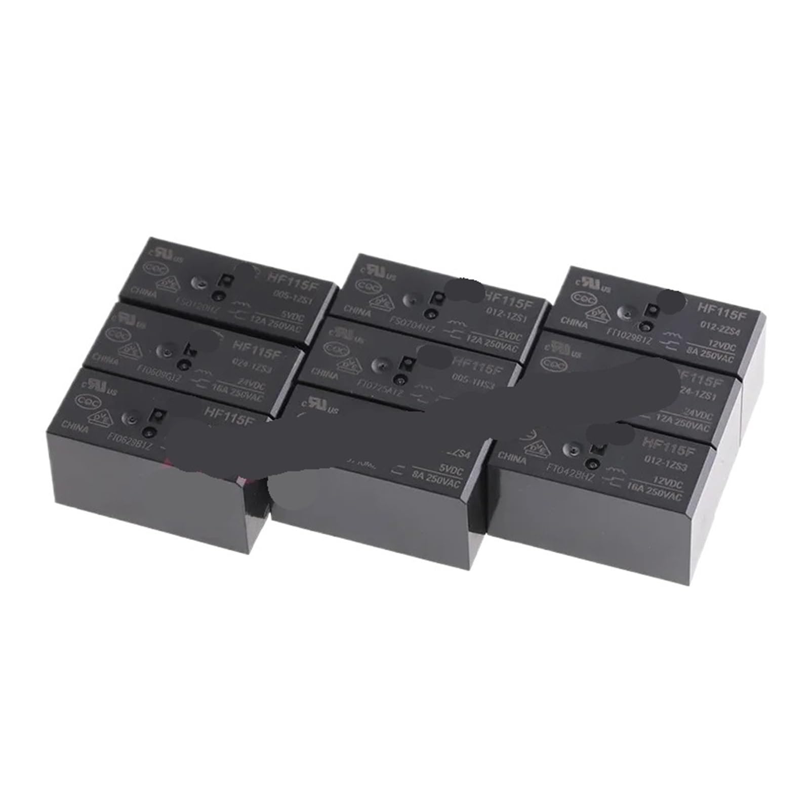 ICXLPMC 5Pcs JQX HF115F-012-1ZS1(5P12A) power relay