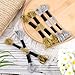 6 Skeins Embroidery Threads, Metallic Embroidery Floss Friendship Bracelet Cross Stitch Thread for Sewing Making Yarn Accessories Craft String Art Supplies (Gold + Silver)