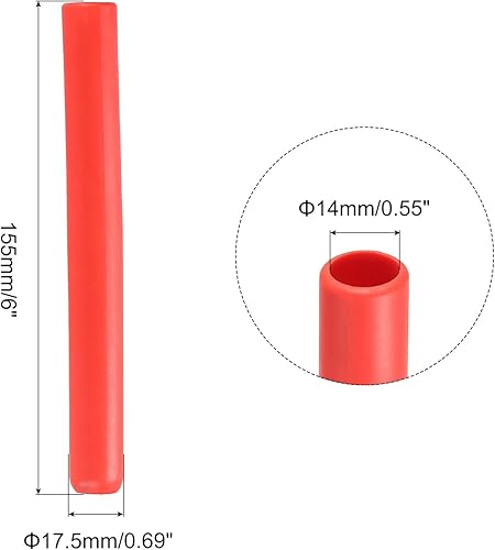 Miniatura 2 de PATIKIL Empuñaduras de baquetas antideslizantes para tambor, instrumento musical, percusión, rojo, 2 unidades