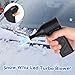 Snow Whiz Turbo Blower, 2026 Upgrade Snowwhiz Turbo Blower with Led,Mini Turbos Snow Blowers, 3 Gear Adjustable Super Power Turbo Breeze Electric Blow for Car for Car,Home,Keyboard,Computer