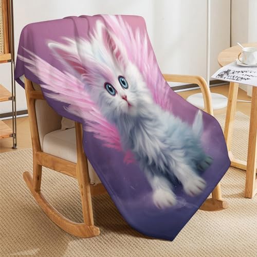 Couvertures de décoration intérieure chat flannel douce chaude lit - 5