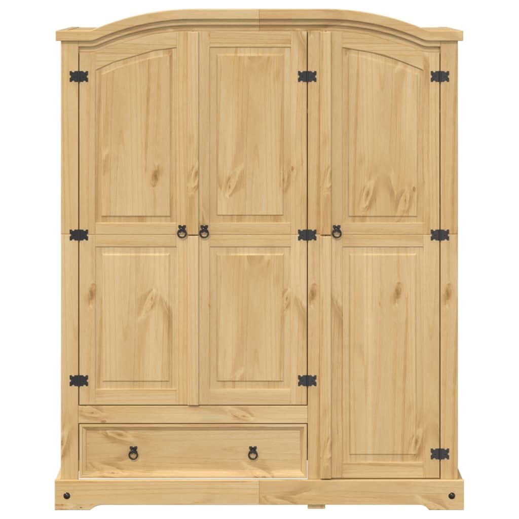 Armario Corona Madera Maciza de Pino 151,5x52x186 cm, Muebel Recibidor, Aparador Entrada, Muebles Salón, Mueble De Almacenamiento - 4012160