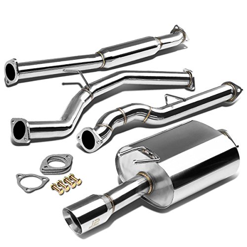 J2 Engineering J2-CBE-OS-064 Muffler CatBack Exhaust System [Compatible with 12-15 Honda Civic 2-Dr Coupe, Do NOT Fit Si Models]