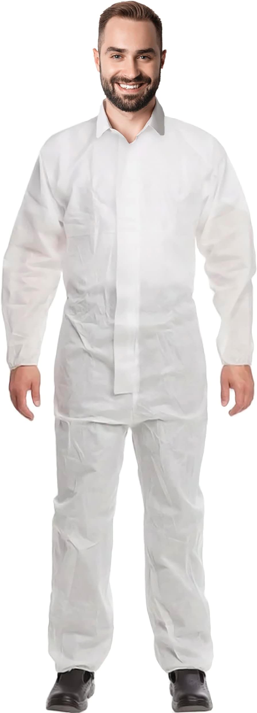 SAS Safety 6853 GenNex Painter's Coverall, Large, White Painting Coveralls