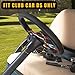 Club Car DS Golf Cart Steering Wheel Adapter for Club Car DS 1984+ Carts Fits 5/6 Hole Golf Cart Steering Wheel Premium Aluminum Easy to Install(Black)