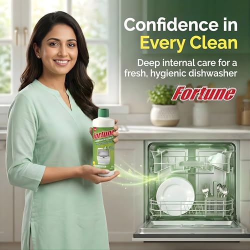Image of Fortune Appliance Cleaner & Descaler Liquid | Removes Limescale, Odour & Residue | Safe for Dishwasher & Washing Machine | 250 ml (Washing Machine cleaner)
