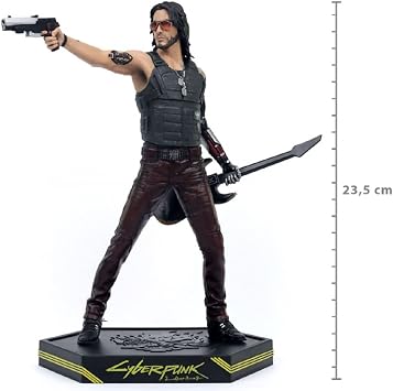 Cyberpunk 2077 Johnny Silverhand Figure, Multicolor, 9.5 inches