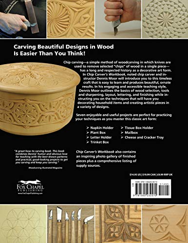 Chip Carver's Workbook: Teach Yourself with 7 Easy & Decorative Projects (Fox Chapel Publishing) Learn Step-by-Step: Tools, Techniques, Lettering, & Finishing for Beginners, with How-To Photos - Image 2