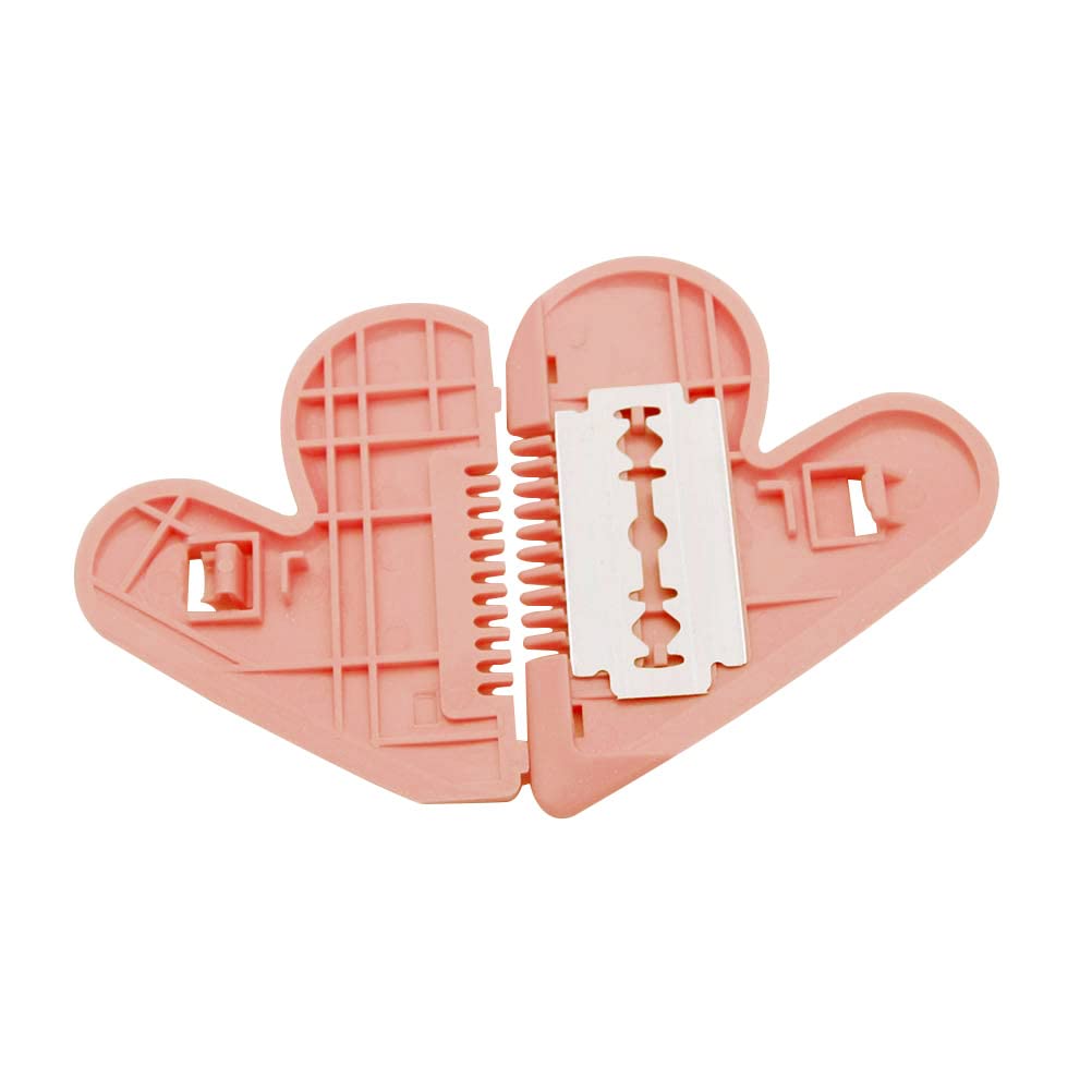 Schamhaarschneider für Frauen, tragbar, geheime intime Formung, Haarrasierer, Kammschneider, niedliches Design für Kinder, Frauen, Mädchen. (Rosa)