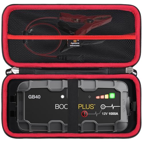 Aproca Case Compatible with Boost GB40 / X GBX45 / GB20 UltraSafe Jump Starter, Portable Hard Storage Bag for Accessories (Case Only)