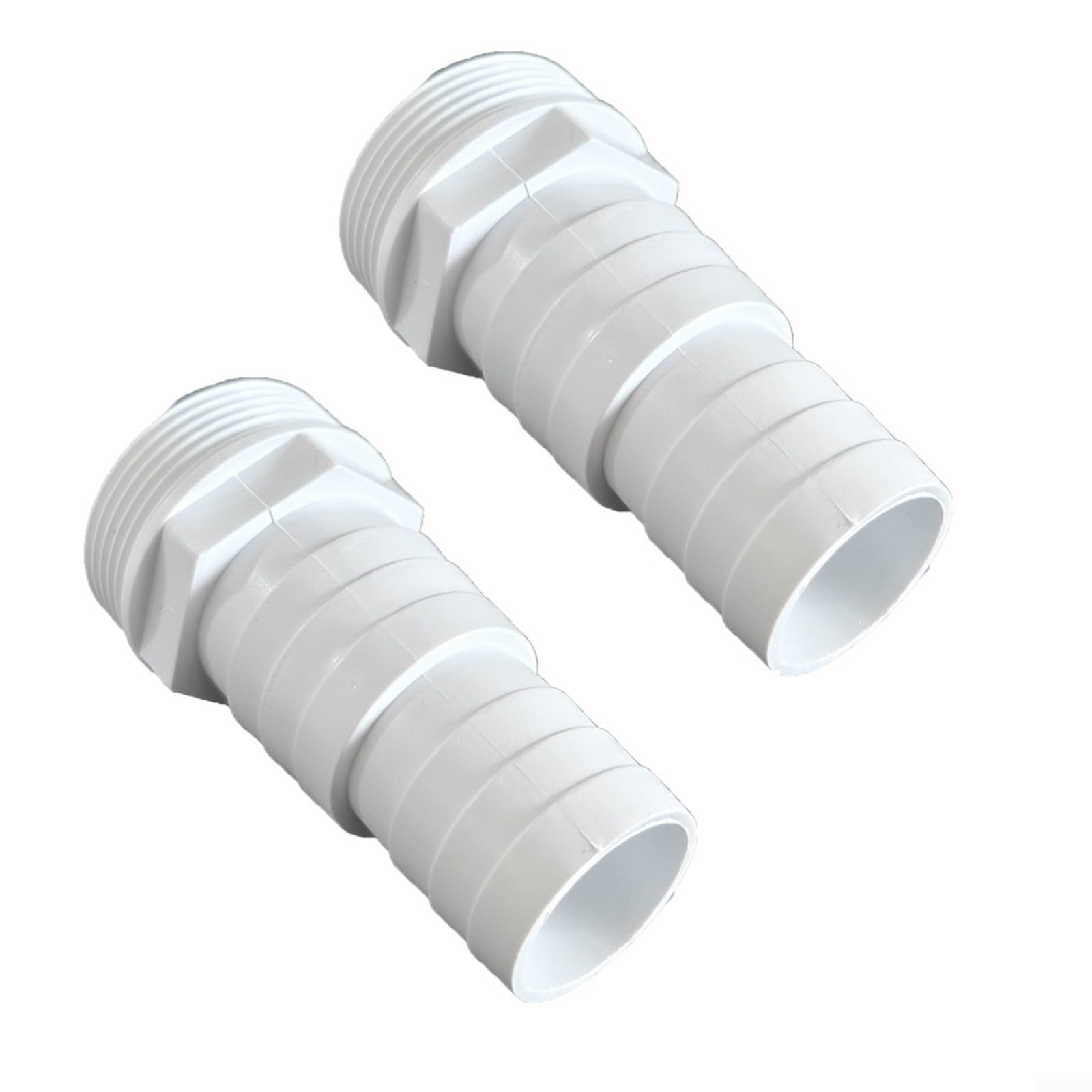 BlissfulAbode 1.5 Inch Pool Hose Adapter for Swimming Pool Hoses 32-38mm - Above Ground Thread Spare Hose Nozzle(2 PCS)