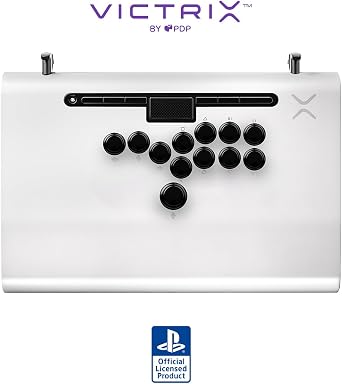 SONY PDP by TURTLE BEACH Victrix     Pro FS-12 Arcade Fight Stick for PlayStation 5 - White,       PS5