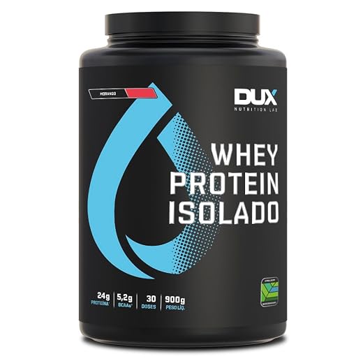 Whey Protein Isolado Baunilha Pote 900g – Contribui para os Resultados e Auxilia a Recuperação Muscular – Dux Human Health Whey Protein Isolado Morango Pote 900g – Contribui para os Resultados e Auxilia a Recuperação Muscular – Dux Human Health