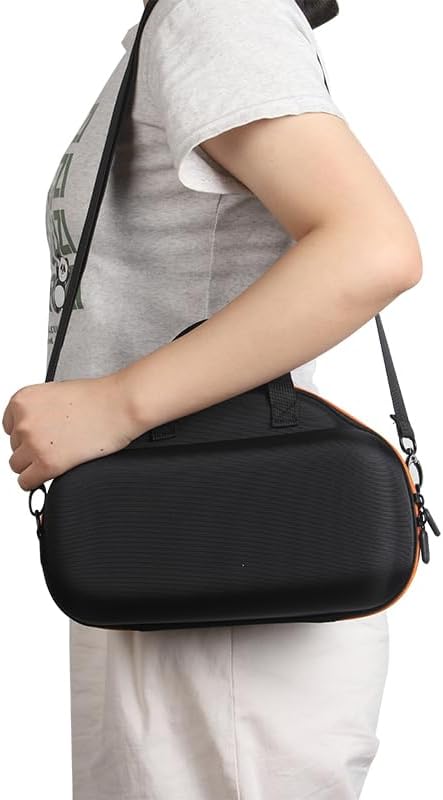SoundLink Max Speaker Case,Portable Hard Travel Case for Bose SoundLink Max Speaker Carrying Case Storage Bag with Shoulder Strap (Inner Orange)