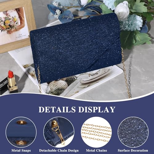 Image of UBORSE Evening Bag Lace Clutch Purse for Women Formal Elegant Envelope Wedding Party Cocktail Crossbody Shoulder Bag
