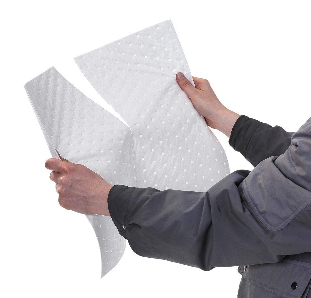 DENSORB Ölbindemittel Vlies Matten zum Aufsaugen, Economy Single, light, 40 x 50 cm, 100 Stück