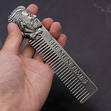 Delidge Stainless Steel Cool Hair Beard Shaping Template Comb Trim Tool for Men