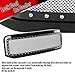 Erlebnis Front Grill Compatible with 2005-2007 Ford F250/F350/F450/F550 Super Duty, Automotive Bumper Replacement Gloss Black Mesh Grille Guards