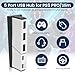 Raryars USB Hub for PS5 Slim & PS5 Pro USB Port Extender High-Speed Expansion Hub Extender PlayStation 5 Slim & PlayStation 5 Pro Adapter with 3 USB + 2 Type C Port(One Up to 10Gbps)