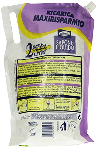 Mil Mil Sapone Ricarica Talco - 2 Litri