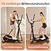 YOSUDA ​​Klappbarer Crosstrainer für Zuhause, Crosstrainer mit 16 Widerstandsstufen, Ultraleiser für Cardio, LCD-Display & Transportrollen