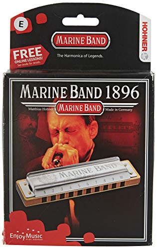 Harmonica HOHNER Marine Band Classic 189620 E en Tonalité MI - Les Beatles, Paul McCartney, John Lennon, RIngo Starr, George Harrison Harmonica HOHNER Marine Band Classic 189620 E en Tonalité MI – Image 8