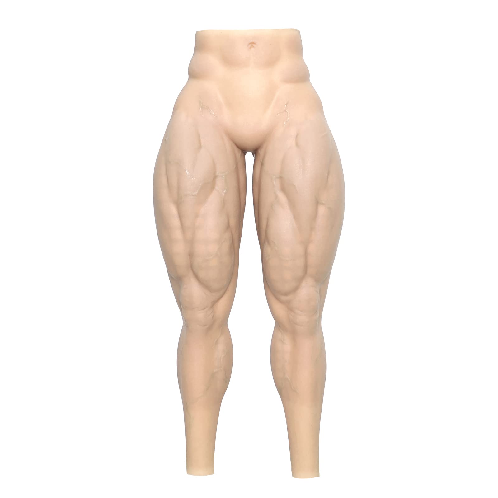 Photo 1 of SMITIZEN Silicone Muscle Pants Male Legs Realistic Male Fake Muscle Costume For Cosplay Carnival Pride Parade Halloween (Caucasian)