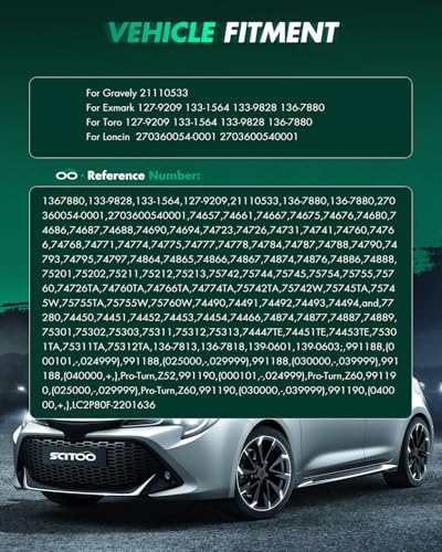 Image of SCITOO Starter Motor 21110533 for Gravely 21110533 for Exmark and for Toro 136-7880 Volts: 12V ; Number of Teeth: 10-Teeth Pinion ;