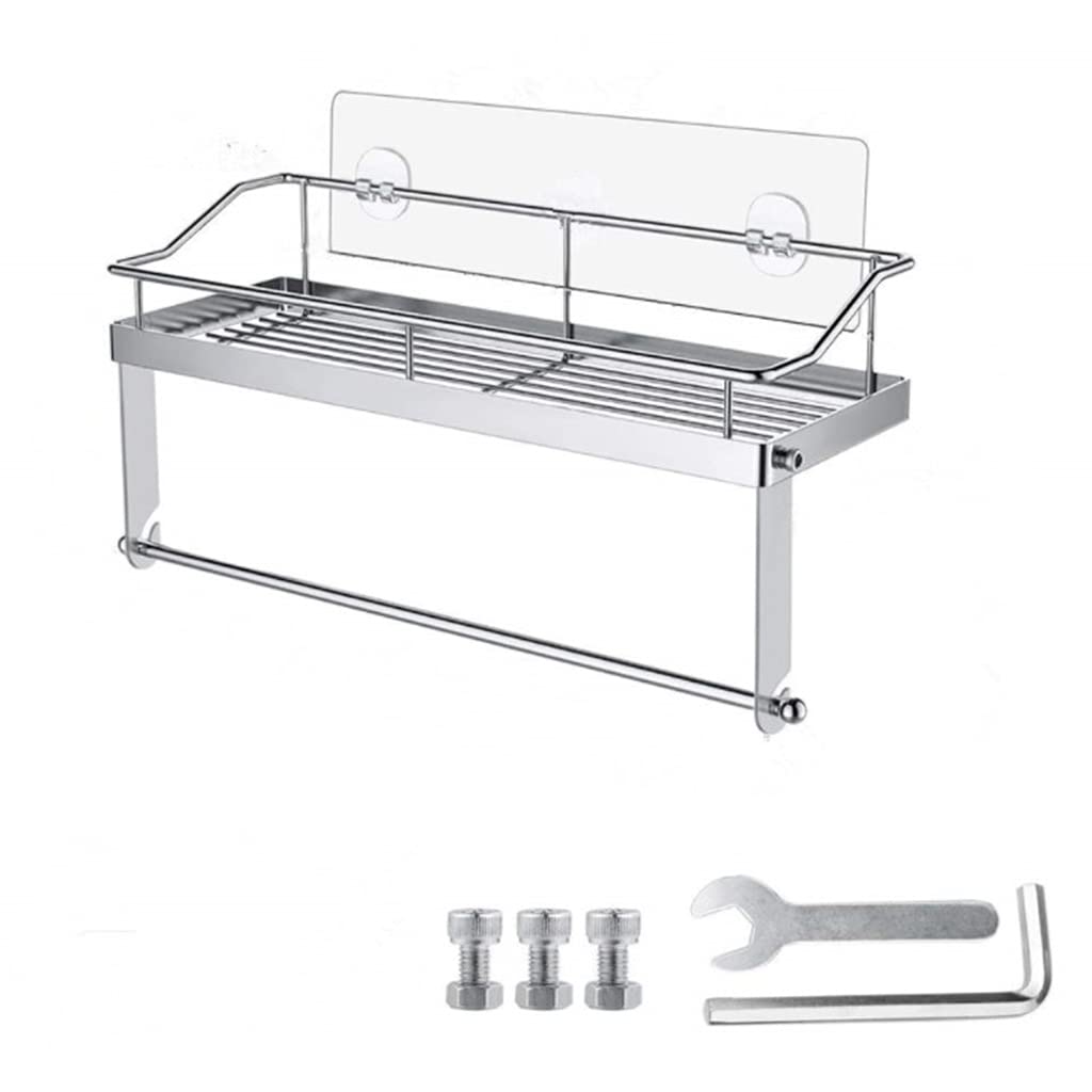 Supporto adesivo da parete per asciugamani di carta con mensola cucina bagno nizzatore mensola portaogtti cestino nizzatore