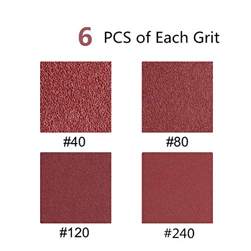 4 x correias de lixamento de 53 cm para lixadeira de cinto 10 x 53 cm (6 de cada uma de 40 80 120 24