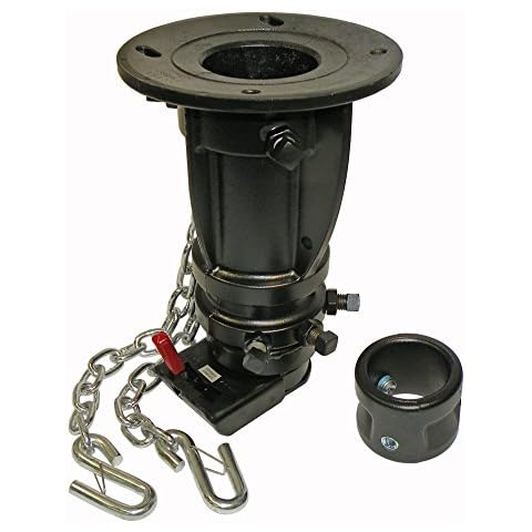 12" to 16" Adjustable height Convert-a-ball Fifth Wheel to Gooseneck Cushioned Trailer Hitch Adapter / Converter Cover