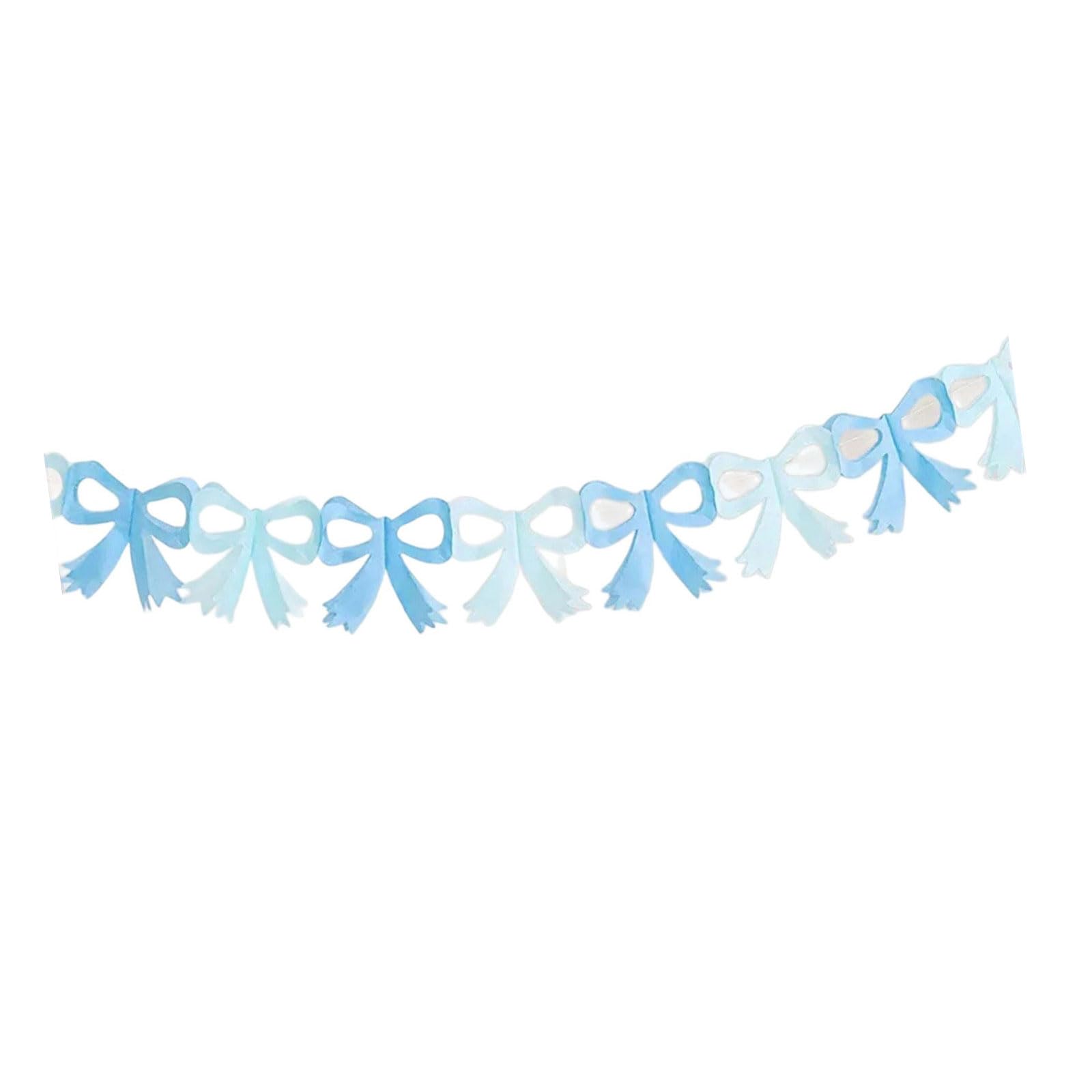 Elnwnnkc Paper Butterfly Garland Flags Decoration Ballet Wall Hanging Bowknot for Birthdays Weddings Baby Showers Celebration Paper Butterfly Garland Ballet Decoration